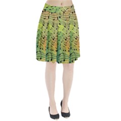 Music Notes Pleated Skirt by linceazul