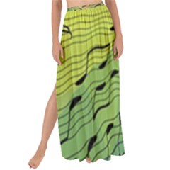 Music Notes Maxi Chiffon Tie-up Sarong by linceazul