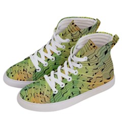 Music Notes Men s Hi-top Skate Sneakers