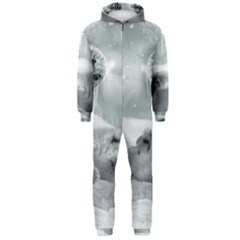 Cute Polar Bear Baby, Merry Christmas Hooded Jumpsuit (men) 