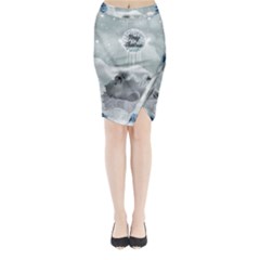 Cute Polar Bear Baby, Merry Christmas Midi Wrap Pencil Skirt by FantasyWorld7