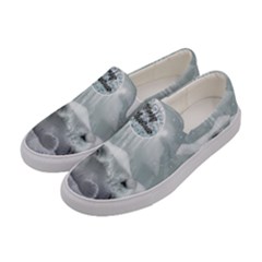 Cute Polar Bear Baby, Merry Christmas Women s Canvas Slip Ons by FantasyWorld7