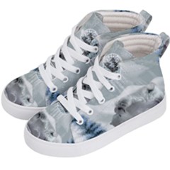 Cute Polar Bear Baby, Merry Christmas Kid s Hi-top Skate Sneakers by FantasyWorld7