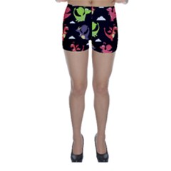 Cute Flying Dragons Skinny Shorts by Bigfootshirtshop