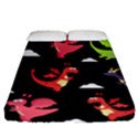 Cute Flying Dragons Fitted Sheet (Queen Size) View1