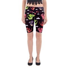 Cute Flying Dragons Yoga Cropped Leggings by Bigfootshirtshop