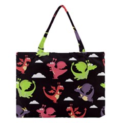 Cute Flying Dragons Medium Tote Bag by Bigfootshirtshop