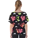 Cute Flying Dragons V-Neck Dolman Drape Top View2