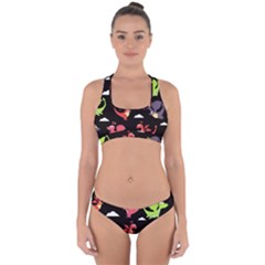 Cute Flying Dragons Cross Back Hipster Bikini Set