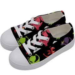 Cute Flying Dragons Kids  Low Top Canvas Sneakers by Bigfootshirtshop