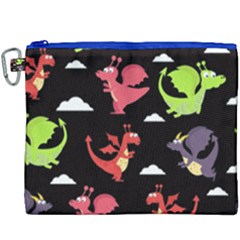 Cute Flying Dragons Canvas Cosmetic Bag (xxxl)