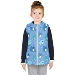 Cute Narwhal Pattern Kid s Puffer Vest