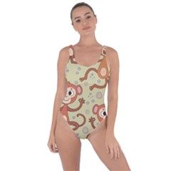 Cute Cartoon Monkeys Pattern Bring Sexy Back Swimsuit by Bigfootshirtshop