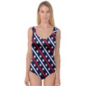 Patriotic Red White Blue Stars Princess Tank Leotard  View1