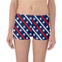 Patriotic Red White Blue Stars Reversible Boyleg Bikini Bottoms View1