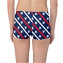 Patriotic Red White Blue Stars Reversible Boyleg Bikini Bottoms View2