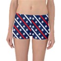 Patriotic Red White Blue Stars Reversible Boyleg Bikini Bottoms View3