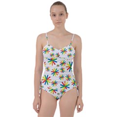 Celebrate Pattern Colorful Design Sweetheart Tankini Set by Celenk