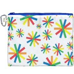 Celebrate Pattern Colorful Design Canvas Cosmetic Bag (xxxl) by Celenk