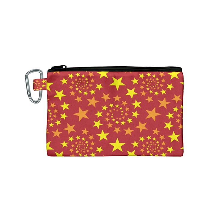 Star Stars Pattern Design Canvas Cosmetic Bag (Small)