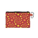 Star Stars Pattern Design Canvas Cosmetic Bag (Small) View2