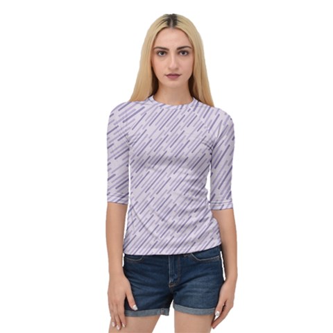 Halloween Lilac Paper Pattern Quarter Sleeve Raglan Tee by Celenk