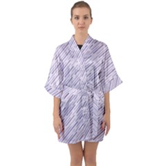 Halloween Lilac Paper Pattern Quarter Sleeve Kimono Robe by Celenk