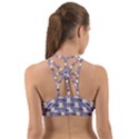 Bat And Ghost Halloween Lilac Paper Pattern Back Web Sports Bra View2