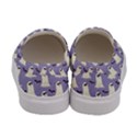 Bat And Ghost Halloween Lilac Paper Pattern Women s Canvas Slip Ons View4