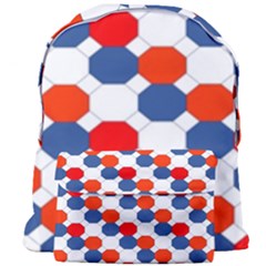 Geometric Design Red White Blue Giant Full Print Backpack