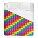 Rainbow 3d Cubes Red Orange Duvet Cover (Full/ Double Size) View1