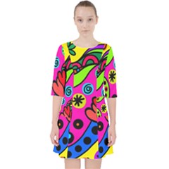 Seamless Tile Background Abstract Pocket Dress