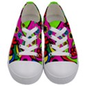 Seamless Tile Background Abstract Kids  Low Top Canvas Sneakers View1