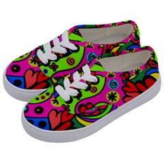 Seamless Tile Background Abstract Kids  Classic Low Top Sneakers