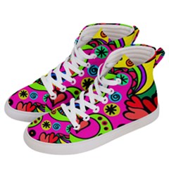 Seamless Tile Background Abstract Women s Hi-top Skate Sneakers