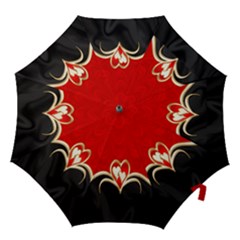 Red Black Background Wallpaper Bg Hook Handle Umbrellas (medium) by Celenk