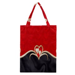 Red Black Background Wallpaper Bg Classic Tote Bag by Celenk