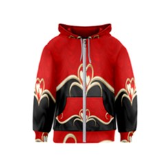 Red Black Background Wallpaper Bg Kids  Zipper Hoodie by Celenk