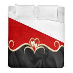 Red Black Background Wallpaper Bg Duvet Cover (full/ Double Size) by Celenk