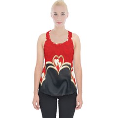 Red Black Background Wallpaper Bg Piece Up Tank Top by Celenk