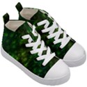 Bokeh Background Texture Marijuana Kid s Mid-Top Canvas Sneakers View3