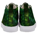 Bokeh Background Texture Marijuana Kid s Mid-Top Canvas Sneakers View4