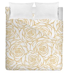 Yellow Peonies Duvet Cover Double Side (queen Size) by NouveauDesign