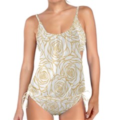 Yellow Peonies Tankini Set by NouveauDesign