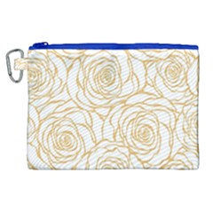 Yellow Peonies Canvas Cosmetic Bag (xl)