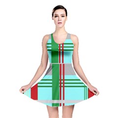 Christmas Plaid Backgrounds Plaid Reversible Skater Dress by Celenk