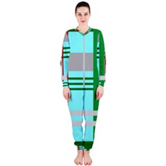 Christmas Plaid Backgrounds Plaid Onepiece Jumpsuit (ladies)  by Celenk