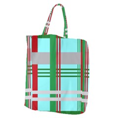 Christmas Plaid Backgrounds Plaid Giant Grocery Zipper Tote by Celenk