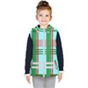 Christmas Plaid Backgrounds Plaid Kid s Puffer Vest View1