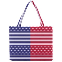 American Flag Patriot Red White Mini Tote Bag by Celenk